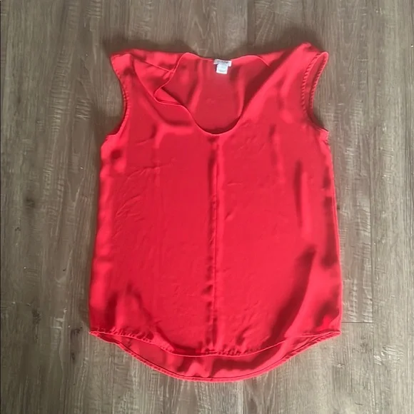 J. Crew Red Sleeveless Blouse - Picture 1 of 1
